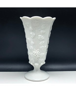 Westmoreland Milk Glass Paneled Grape glassware England vtg flower vase ... - £11.89 GBP