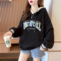Waffle Thin Hoodies Women Spring Autumn Trendy Oversized Hooded Coat Casual Loos - £114.03 GBP