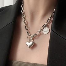 FOXANRY LOVE Heart Sweater Necklace Party Jewelry for Women New Fashion Creative - £14.05 GBP