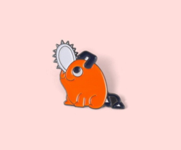 Pochita - Chainsaw Man Anime Enamel Pin Lapel Pins - £10.35 GBP