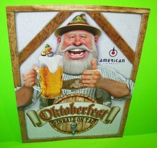 Oktoberfest Pinball On Tap FLYER Original NOS Game Beer Drinkers Promo A... - $26.13