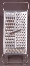 Vtg All in One-Cheese Grater-Metal-Double Handel-Kitchen Ware-4 Grate-Al... - $10.49