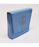 Estee Lauder Cosmetic Makeup Travel Case Tote Bag Holder Blue Plastic Vi... - $243.11 MXN