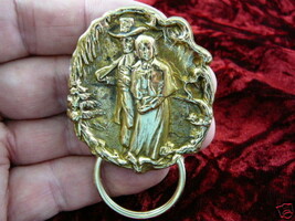 #E527) Pilgrim pilgrims Eyeglass pin pendant ID badge holder - $17.75