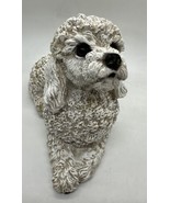 Vintage Ceramic Poodle w/ Glass Eyes Resin Figurine Statue 7.5&quot; Length - €23,37 EUR