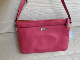 Nwt Coach Madison Leather East West Swingpack Li Scarlet Red F49992 - £61.76 GBP