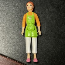 Fisher Price Sweet Street Candy Grocery Market Store Worker Green Apron - £10.85 GBP