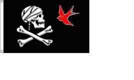 Pirate Jack Sparrow Flag 3x5 Jolly Roger Ship Banner Skull Crossbones - £3.66 GBP