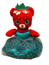 BAB Build A Bear Shopkins Strawberry Kiss Teddy Bear Plush Stuffed Animal  18” - £18.30 GBP