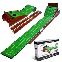 Golf Putting Mat with Auto Ball Return | Luxurious Velvet Surface | Indo... - $382.46