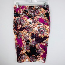 ECI New York Womens S Beautiful Colorful Bohemian Floral Print Midi Pencil Skirt - £11.94 GBP