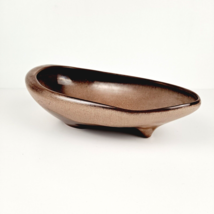 Vintage Mcm Frankoma Pottery No. 231 Teardrop COPPER/BROWN Glazed Planter Bowl - £19.22 GBP