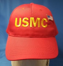 USMC Snapback Hat United States Marine Corp Embroidered Flag Hat Pin - £12.82 GBP
