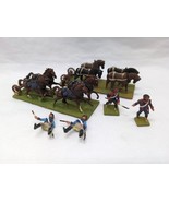 Painted Napoleonic Infantry And Artillery Horses 15MM Miniatures - €21,41 EUR