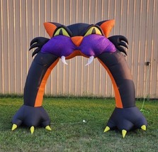 2013 Gemmy Airblown Inflatable Halloween Archway Black Cat - 9&#39; Tall - £115.98 GBP
