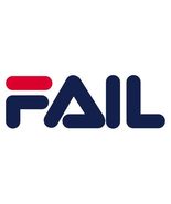 Fail fila Parody Logo Vinyl Decal Sticker UV &amp; Water Proof Gift Laptop C... - $109.38 MXN