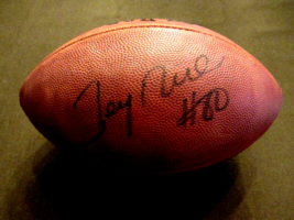 JERRY RICE # 80 S.F. 49ERS HOF SIGNED AUTO VINTAGE TAGLIABUE NFL FOOTBAL... - $296.99