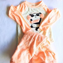 Girls Panda Pajamas XS 4 5  Long Sleeves &amp; Pants 2 Piece Set Winter PJs - $7.99