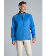 NWT Mens IBKUL Royal Blue MEGAHEAT Quarter Zip Long Sleeve Mock M L XL XXL - $69.99