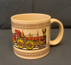 Vintage Chaps Ralph Lauren railroad train mug cup locomotive engine caboose - $9.00