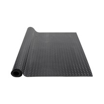 VEVOR Diamond-Plate Rubber Flooring Roll, 3 mm x 4 ft x 6 ft Garage Floor Mat, - $72.19