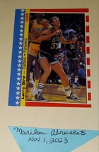1987-88 Fleer Sticker Basketball Larry Bird Boston Celtics Indiana State 4 - £11.24 GBP