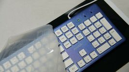 iRiver Korean English Keyboard USB Wired Membrane Cover Skin Protector (Blue) image 4