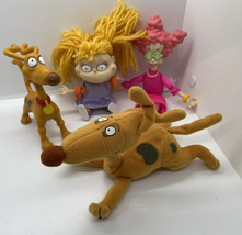 Vintage 90s Rugrats Nickelodeon lot figures plush Spike - £14.93 GBP