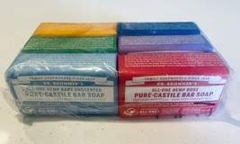 6 Pack Dr Bronners All One Assorted Pure Castile Bars Soap w Organic Oils - £25.02 GBP