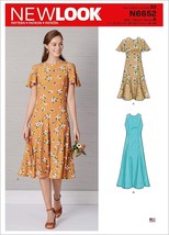 New Look Sewing Pattern 6652 R10531 Dress Fit n Flare Misses Size 10-22 - £6.72 GBP