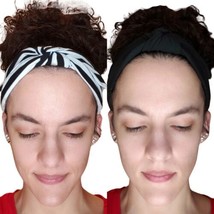 Lele Sadoughi Headbands Black White Set of 2 Betty Headbands Striped &amp; Solid! - $52.91