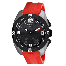 Tissot Men&#39;s T-Touch Expert Solar Black Dial Watch - T0914204705700 - £534.62 GBP