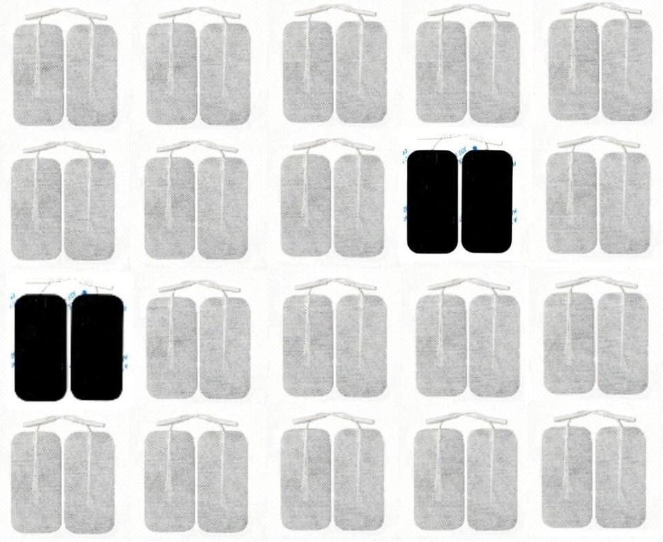 Versatile 40-Pack of 2x4" Electrodes for TENS/EMS - Easy Application & Comfort Item image 2