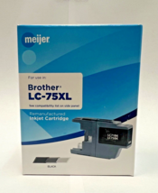 Meijer Remanufactured Ink Cartridge for Brother LC-75XL - BLACK (LC75BK,... - $5.98