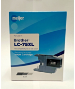 Meijer Remanufactured Ink Cartridge for Brother LC-75XL - BLACK (LC75BK,... - $5.98