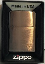 NIB Zippo 200 Brushed Chrome Windproof Pocket Lighter - £14.04 GBP