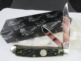 Queen Steel pocket knife &quot;1 OF 700&quot; 1999  rare black NKCA YOUTH ss BOX PACKING! - £89.95 GBP