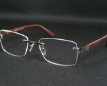 SELECTRA SEL5588 3 DARK SILVER /BROWN EYEGLASSES GLASSES RIMLESS METAL 5... - $75.15