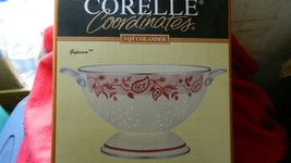 CORELLE COORDINATES GYPSUM PATTERN COLANDER NEW IN BOX FREE USA SHIP - £37.36 GBP