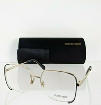 Brand New Authentic Roberto Cavalli Eyeglasses 5085 032 53mm Black &amp; Gold Frame - £105.00 GBP