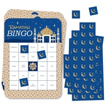 Big Dot of Happiness Ramadan - Bingo Cards and Markers - Eid Mubarak Bin... - £13.58 GBP