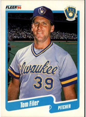 Fleer 1990 Tom Filer Baseball Card #322  - $5.00