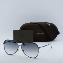 TOM FORD FT0853 01B Shiny Black/Gradient Smoke 60-13-145 Sunglasses New Authe... - £110.63 GBP