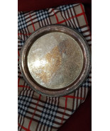 Vintage 11&quot; SILVER PLATE TOWLE Round Tray From Trump&#39;s Castle Casino Resort - £466.81 GBP
