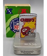 VINTAGE 1997 NFL Kansas City CHIEFS Chrome Zippo Lighter #468 - NEW in P... - £36.75 GBP