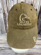 Ducks Unlimited Brown Adjustable Strap Back Trucker Hat - OSFM - $9.74