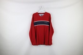 Vtg 90s Tommy Hilifger Mens M Spell Out Thermal Waffle Knit Long Sleeve T-Shirt - £35.57 GBP