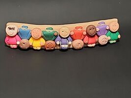 Vintage Handcrafted We are the World Children Custom Made Hair Clip Barr... - $20.14