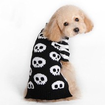 Skull Dog Halloween Sweater - Spooky Pet Fashion For All Seasons - £13.16 GBP+