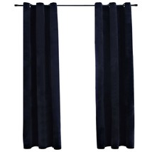 vidaXL Blackout Velvet Curtains (2-Piece), 37x63&quot;, 85% Light Blocking, Soft - $76.99